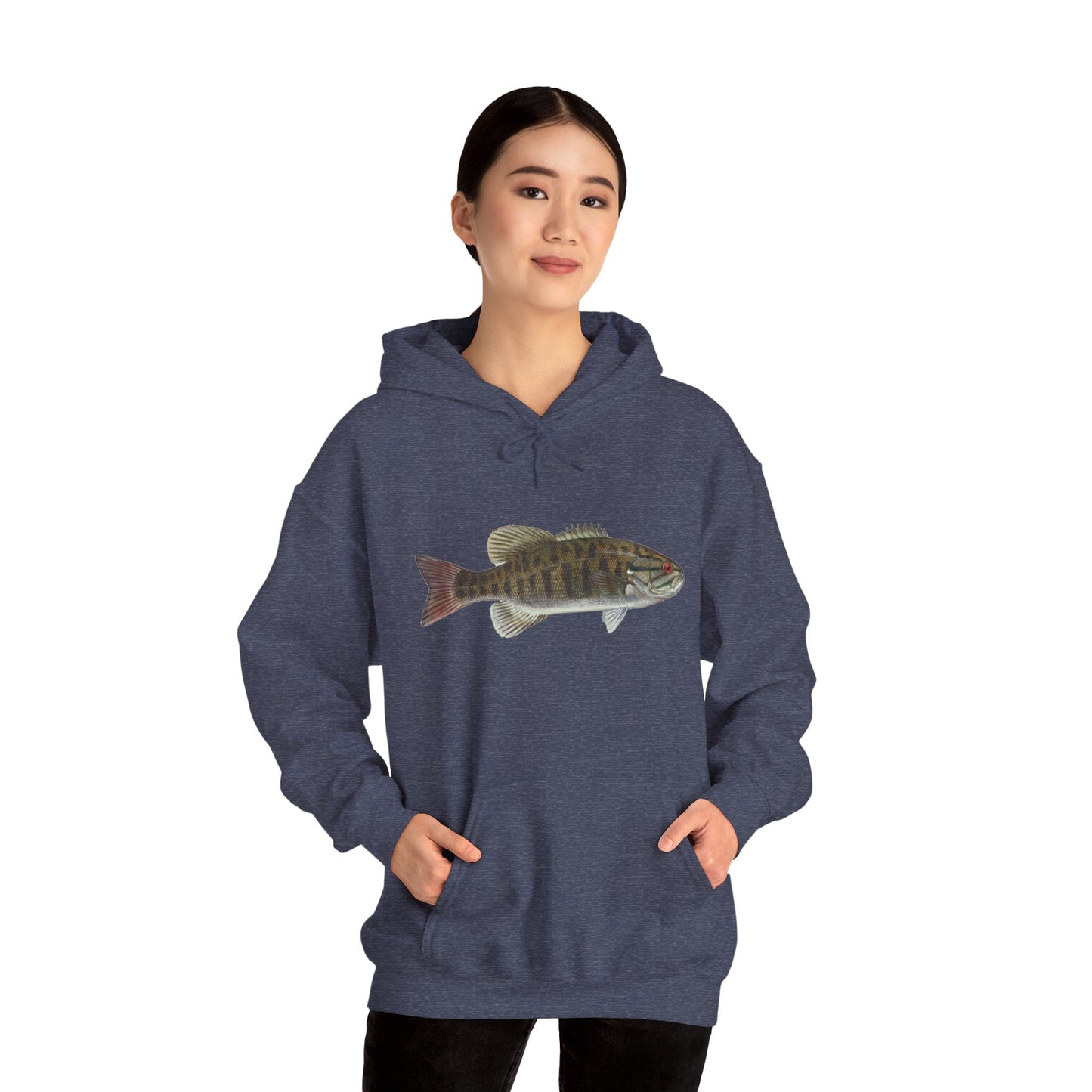 Hooded Sweatshirt W Small Mouth on Front and Logo on Back