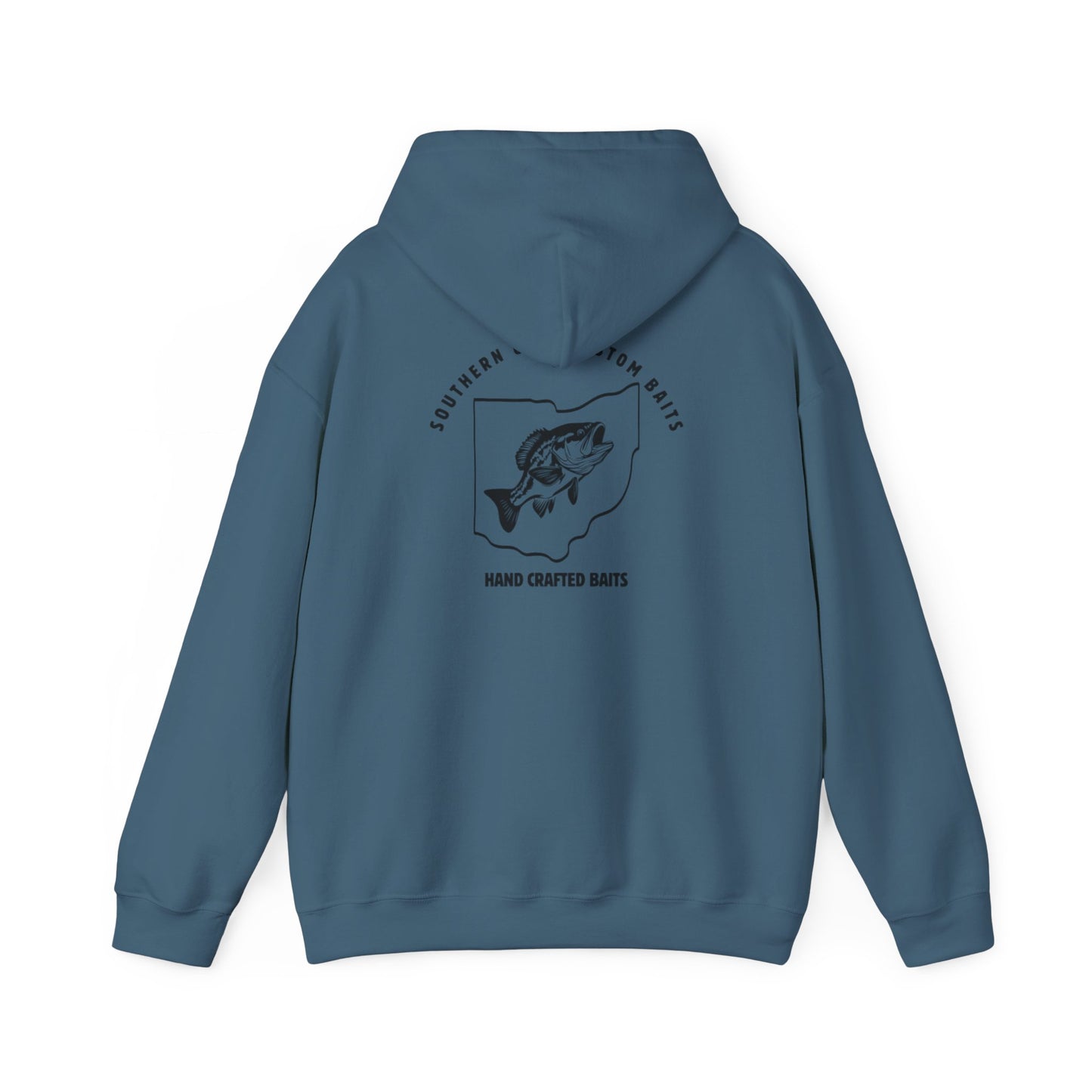 Hooded Sweatshirt W Small Mouth on Front and Logo on Back