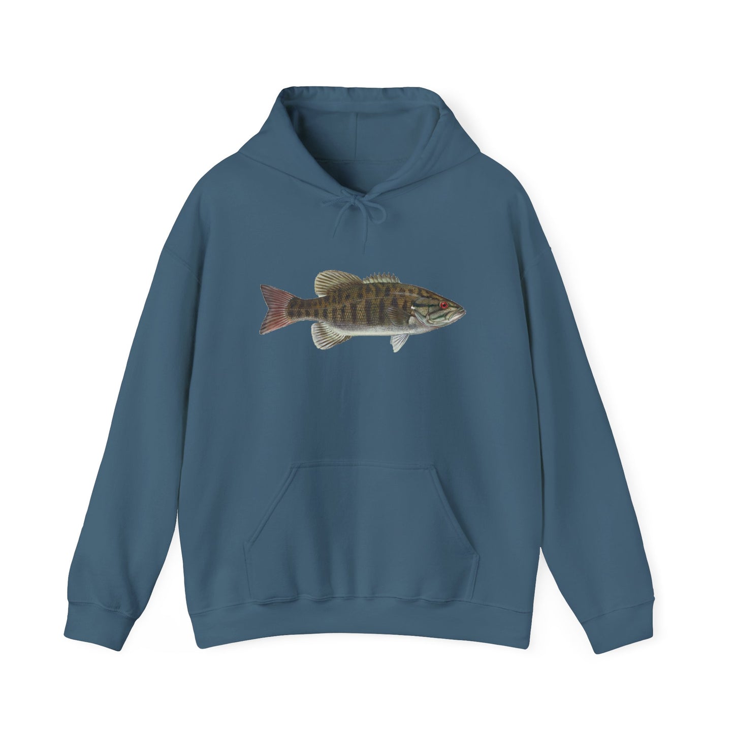 Hooded Sweatshirt W Small Mouth on Front and Logo on Back