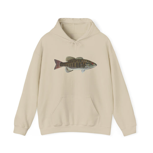 Hooded Sweatshirt W Small Mouth on Front and Logo on Back